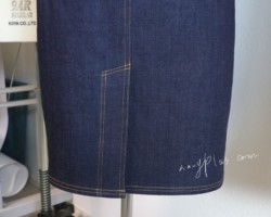 デニムスカート/スリット部分