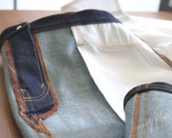 デニムスカート/裏側 デニムスカート/裏側